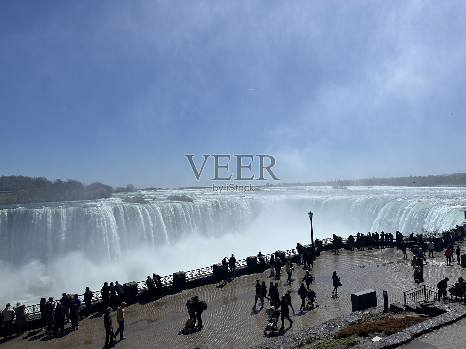 尼亚加拉大瀑布顶部照片摄影图片