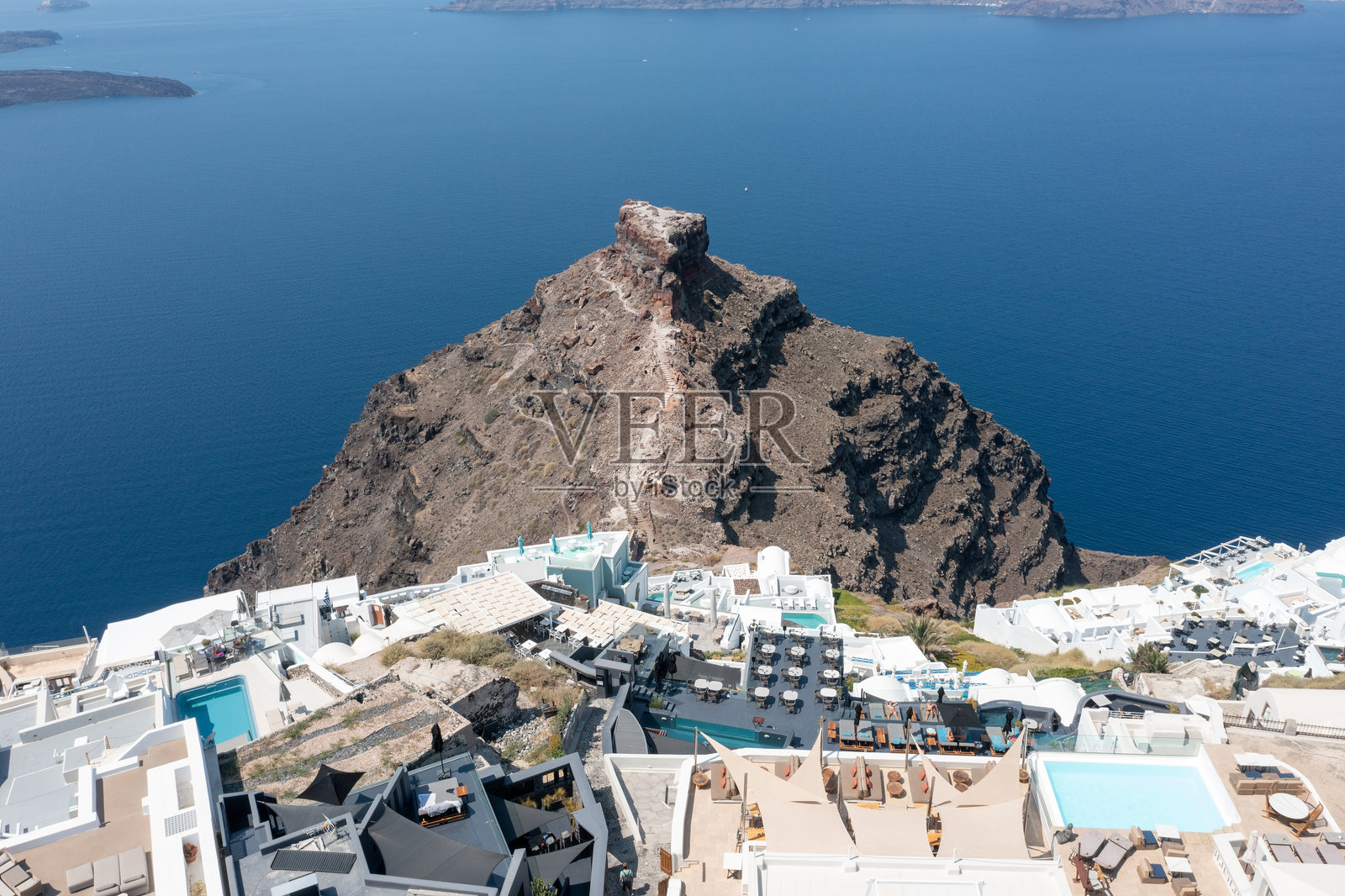 圣托里尼海岸照片摄影图片