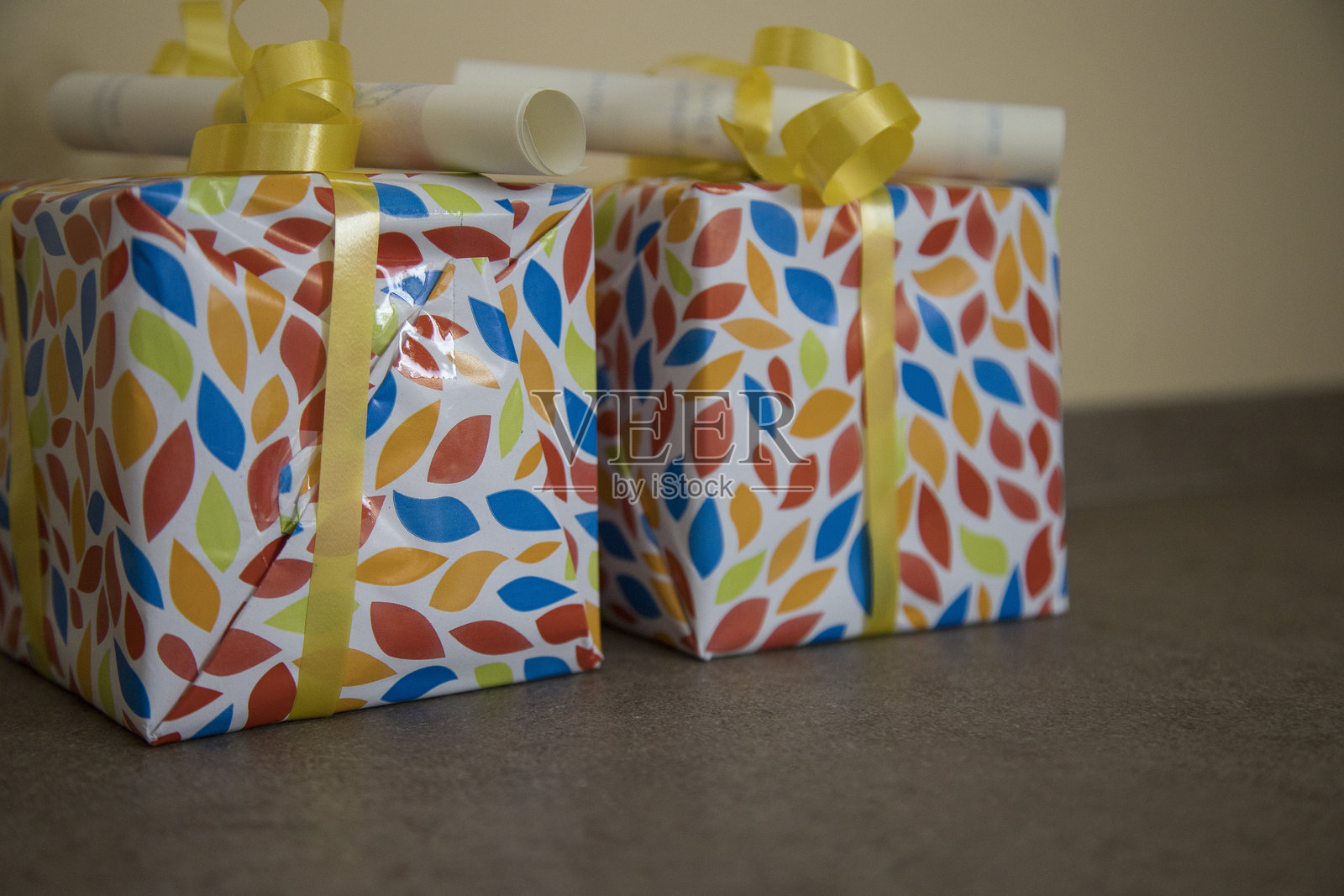 圣诞礼物。照片摄影图片