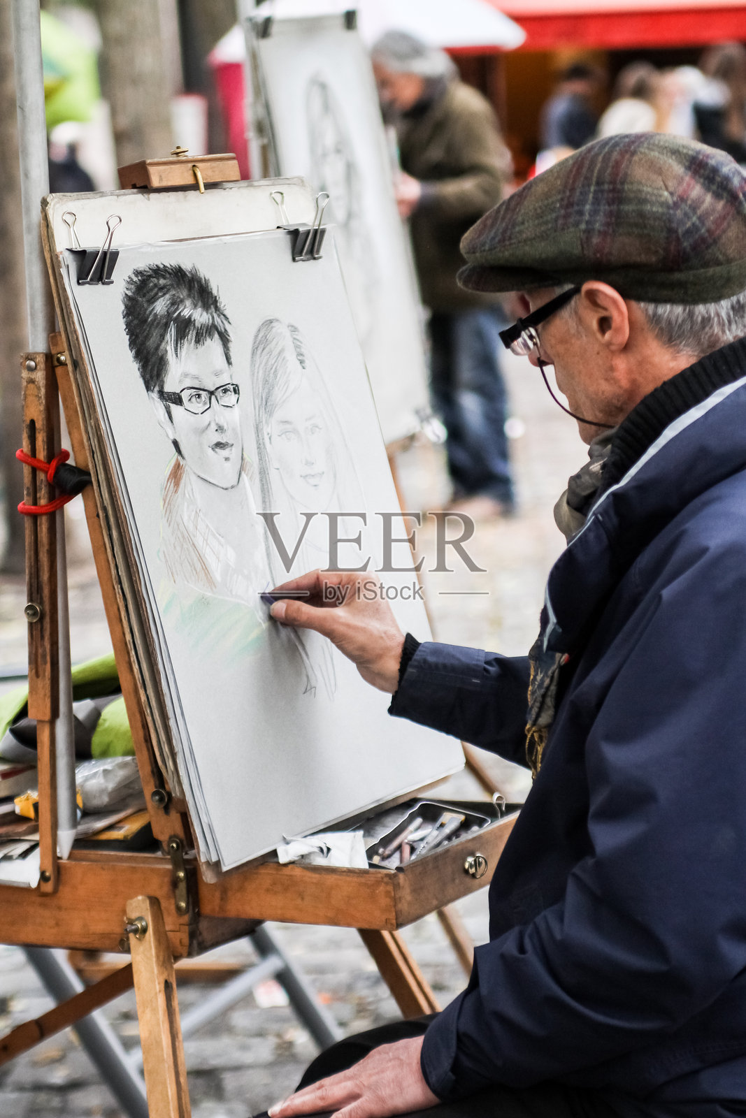 巴黎的特特尔广场照片摄影图片