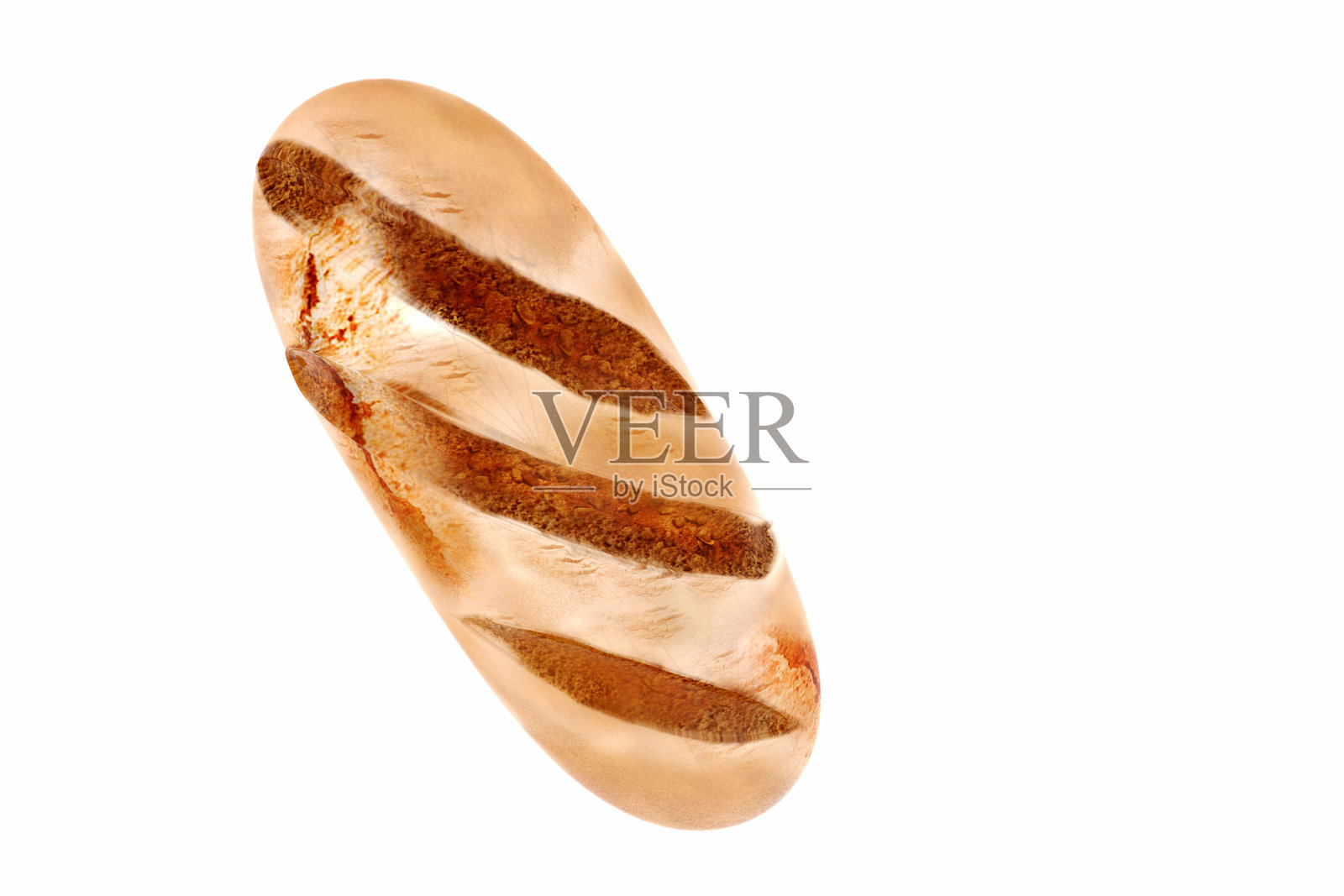 白色背景上的面包照片摄影图片