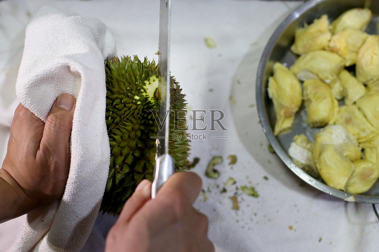 榴莲水果照片摄影图片
