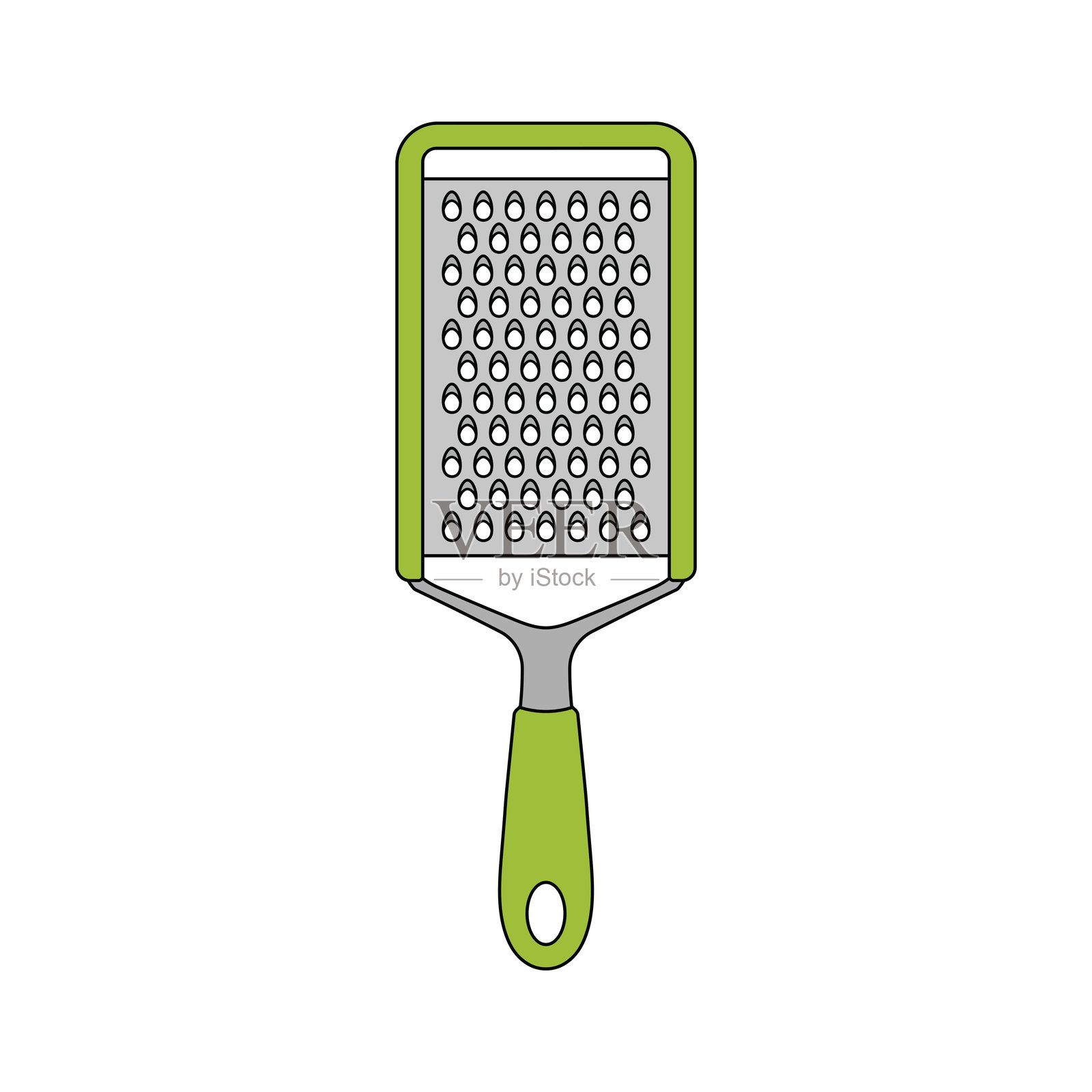 孩子们绘制的矢量插图，带有卡通风格的刨子，孤立展示。插画图片素材