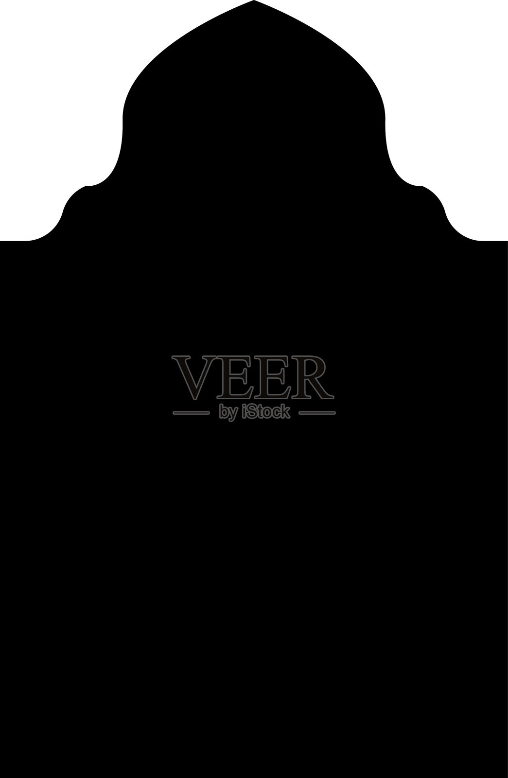 阿拉伯形状、窗户和拱门。传统装饰横幅，框架。穆斯林节日，拉马丹快乐。现代东方建筑。矢量插图。插画图片素材