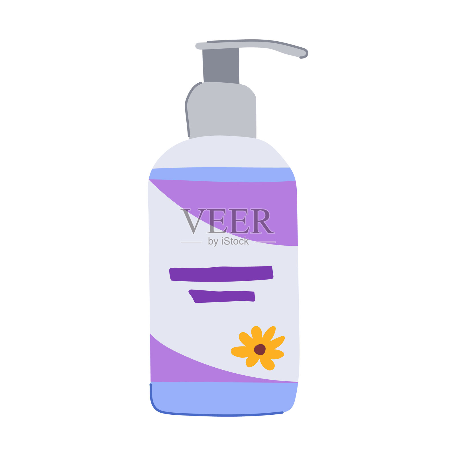 滋养乳液婴儿卡通矢量插图插画图片素材