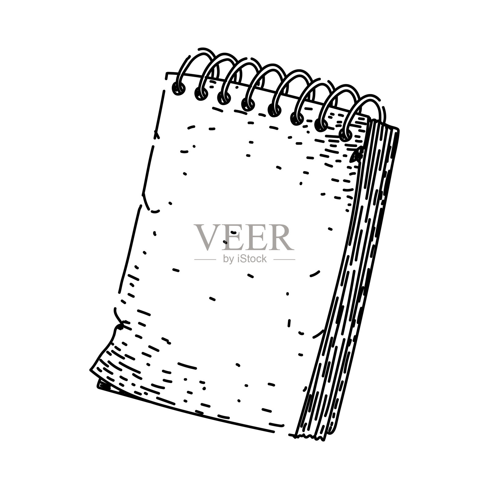 手绘矢量便签本草图插画图片素材