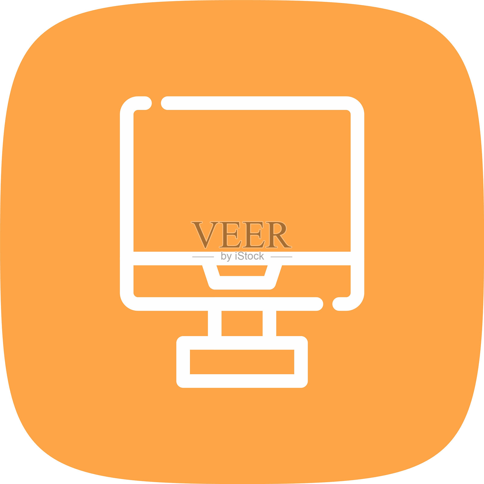 监视器图标插画图片素材