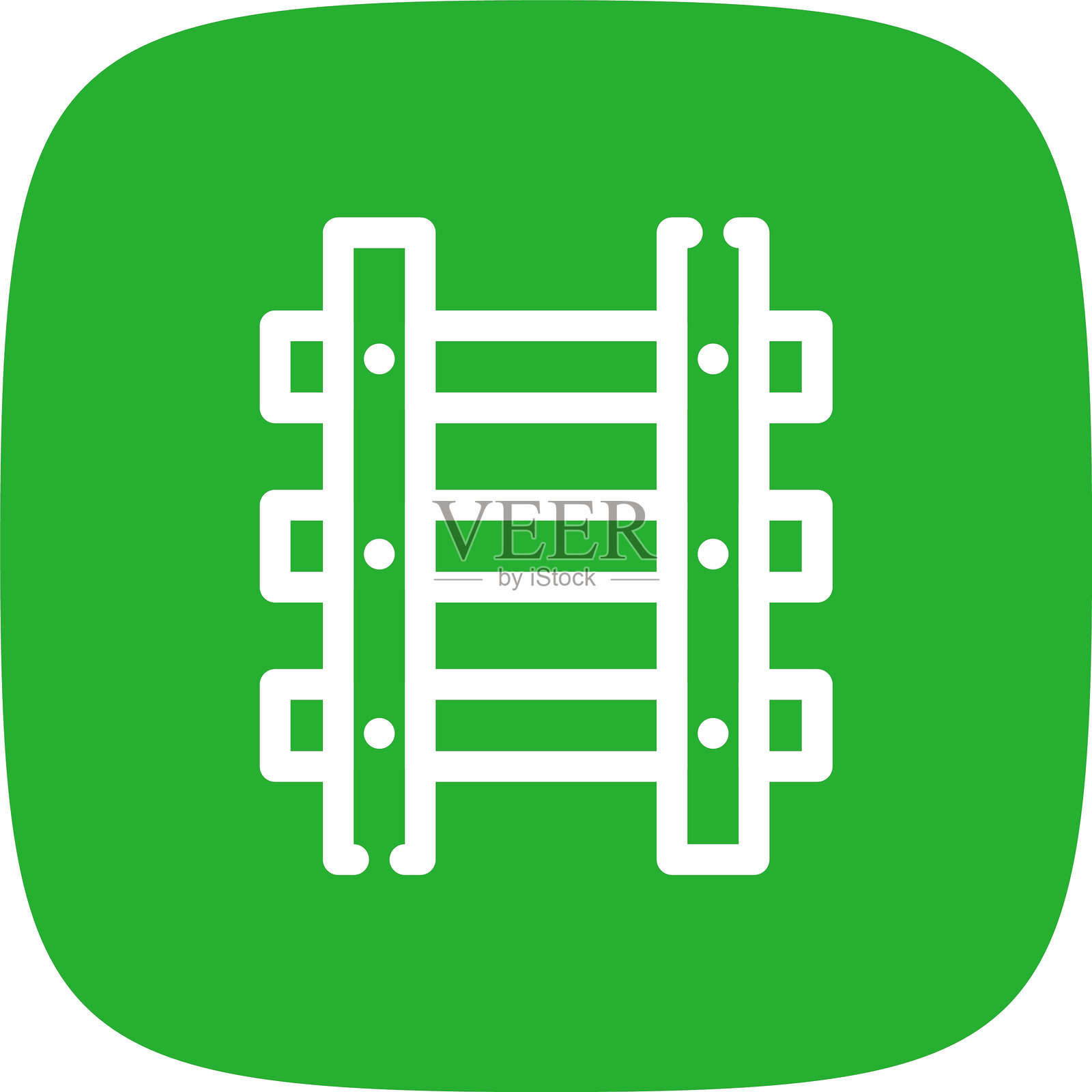 火车轨道图标插画图片素材