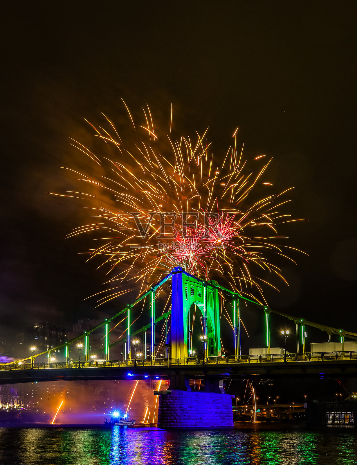 烟花照片摄影图片