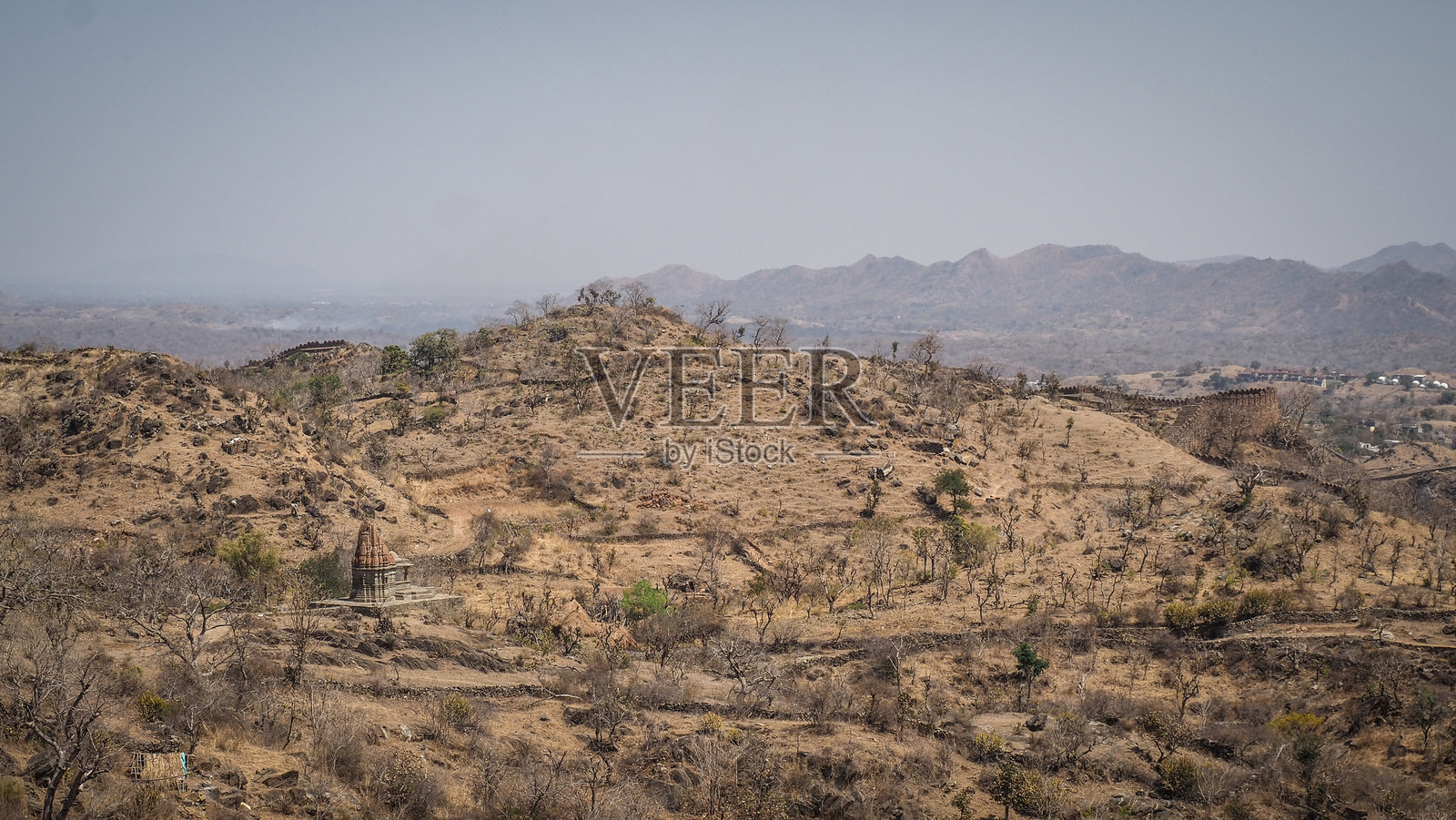 印度昆布尔加尔堡的建筑风格照片摄影图片