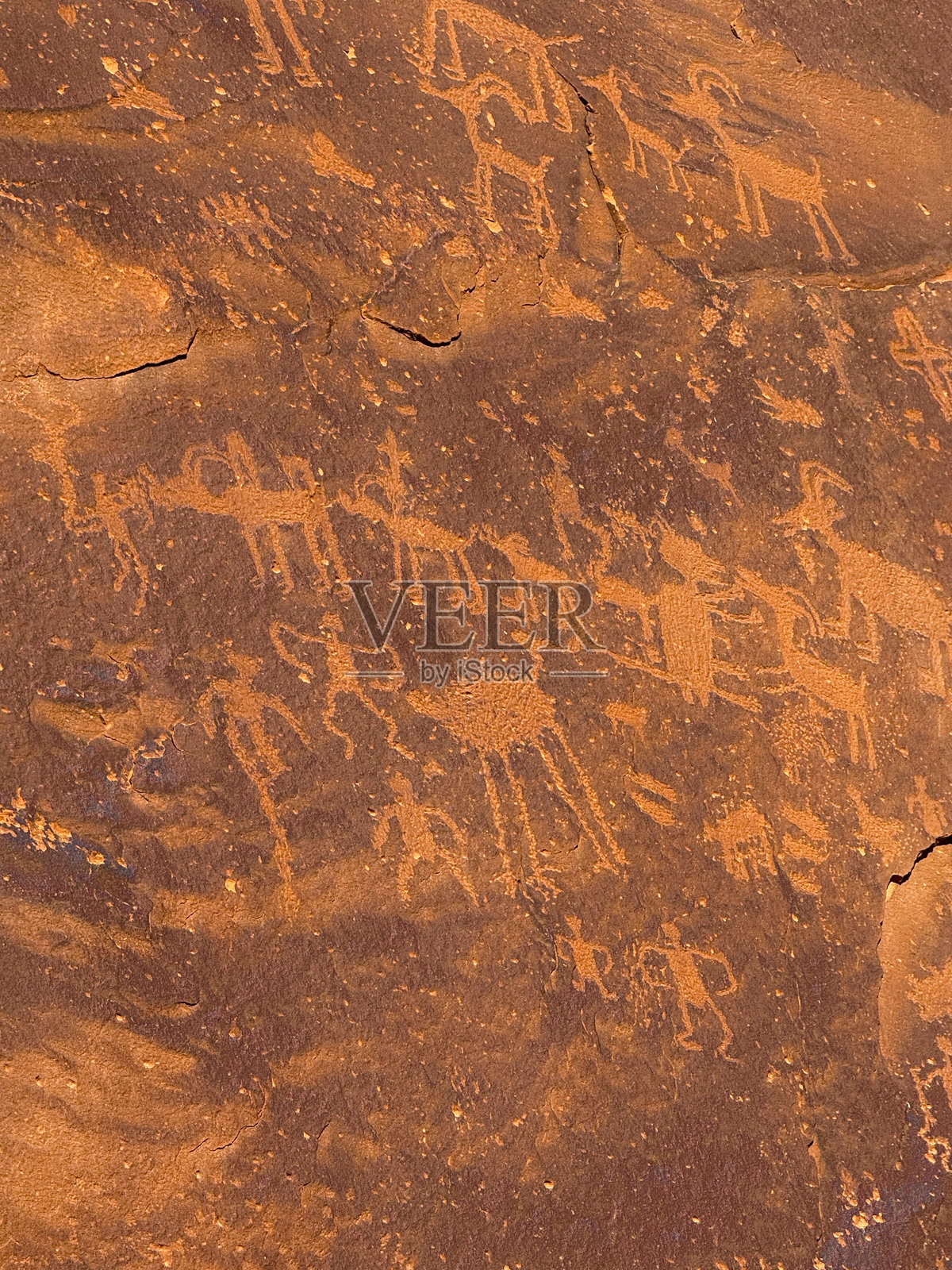 沙岛岩画照片摄影图片