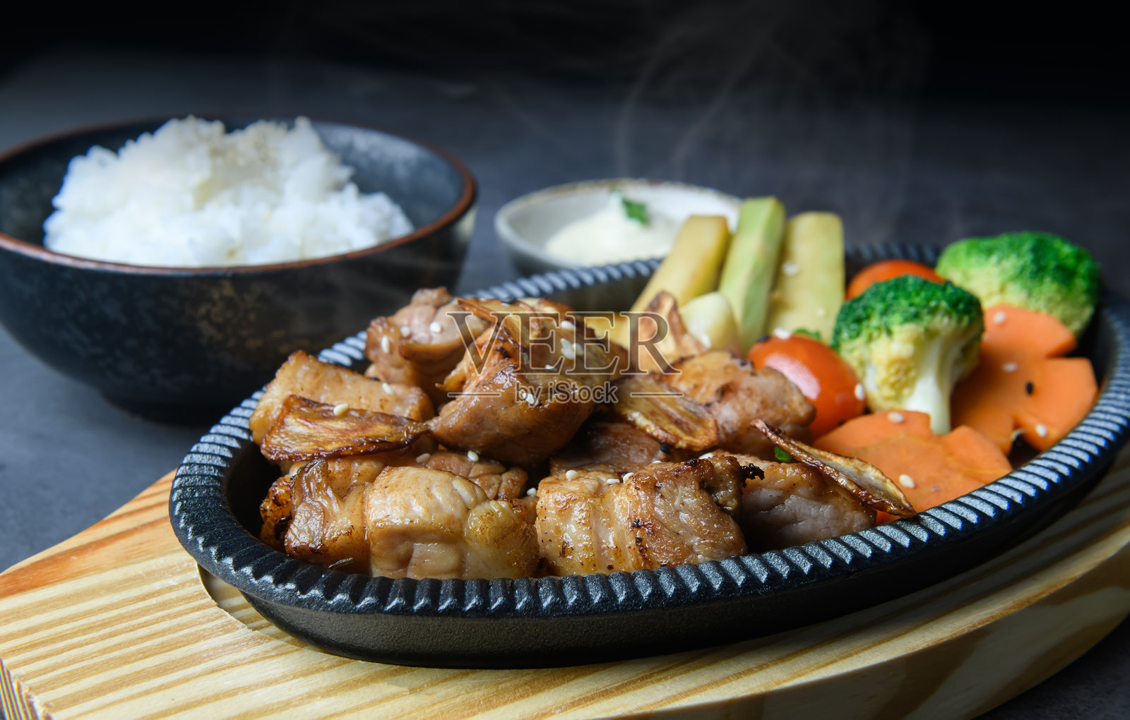 日式猪排 steak照片摄影图片