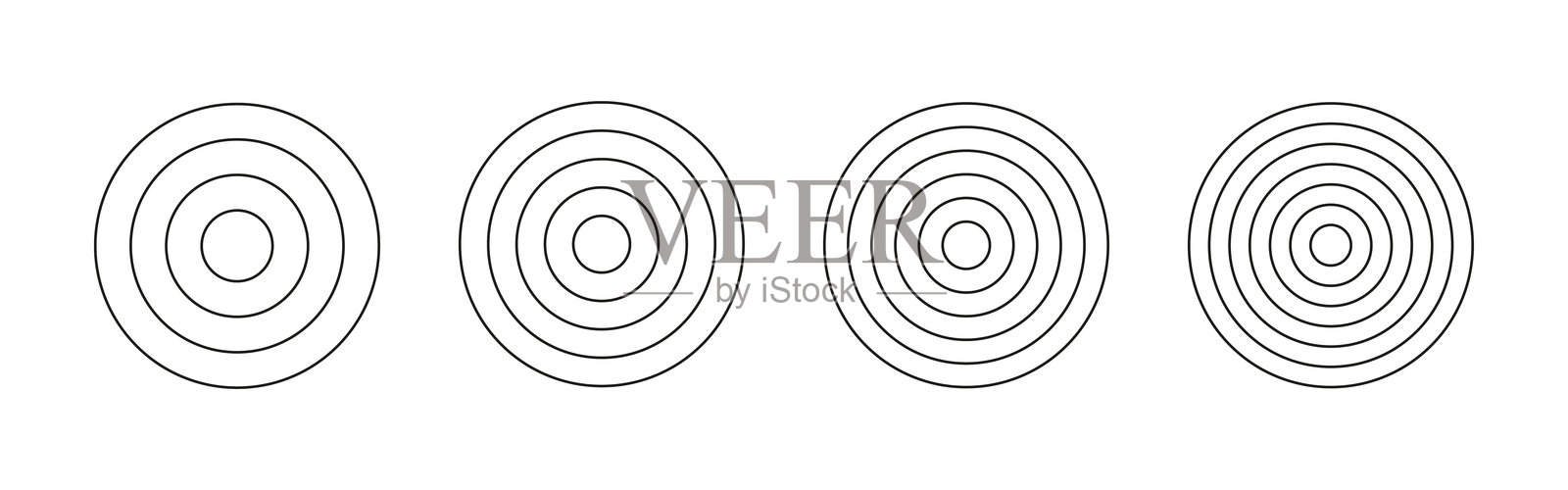 极坐标网格同心圆。生命之轮，习惯追踪器。分段的圆形图表。空白极坐标图纸。图形模板。插画图片素材