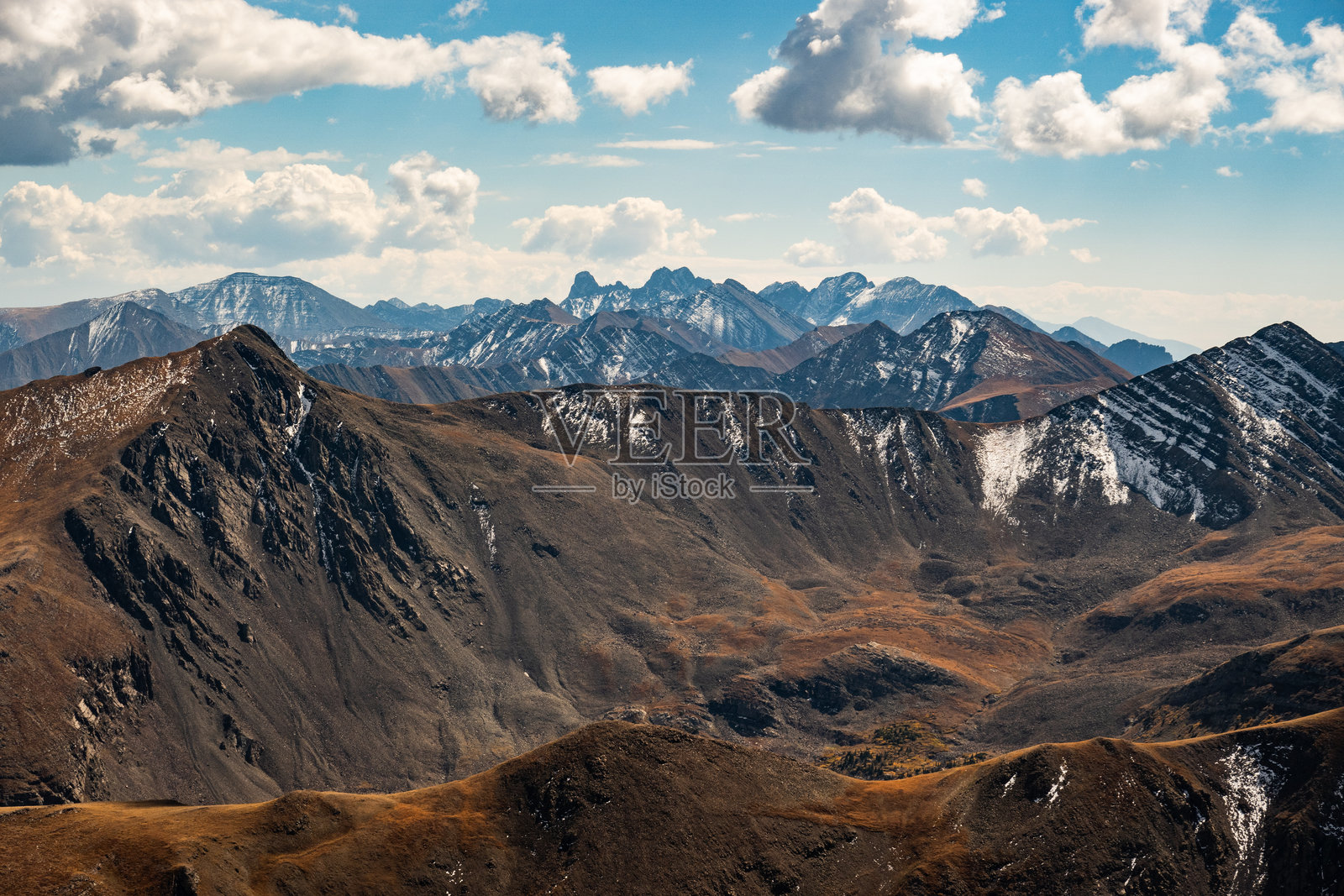 美丽的科罗拉多落基山脉秋季景色照片摄影图片