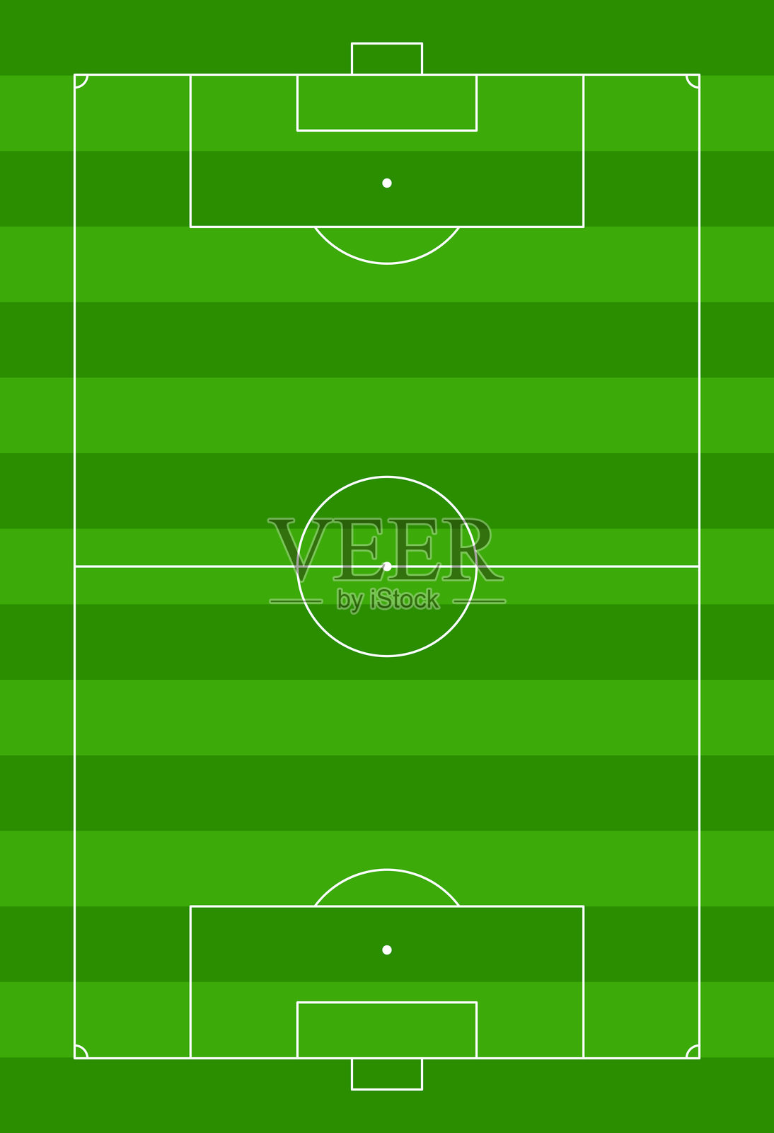 足球场。足球场线条风格。黑色轮廓的场地和白色背景上的体育场方案。足球比赛，联赛方案。矢量图。插画图片素材