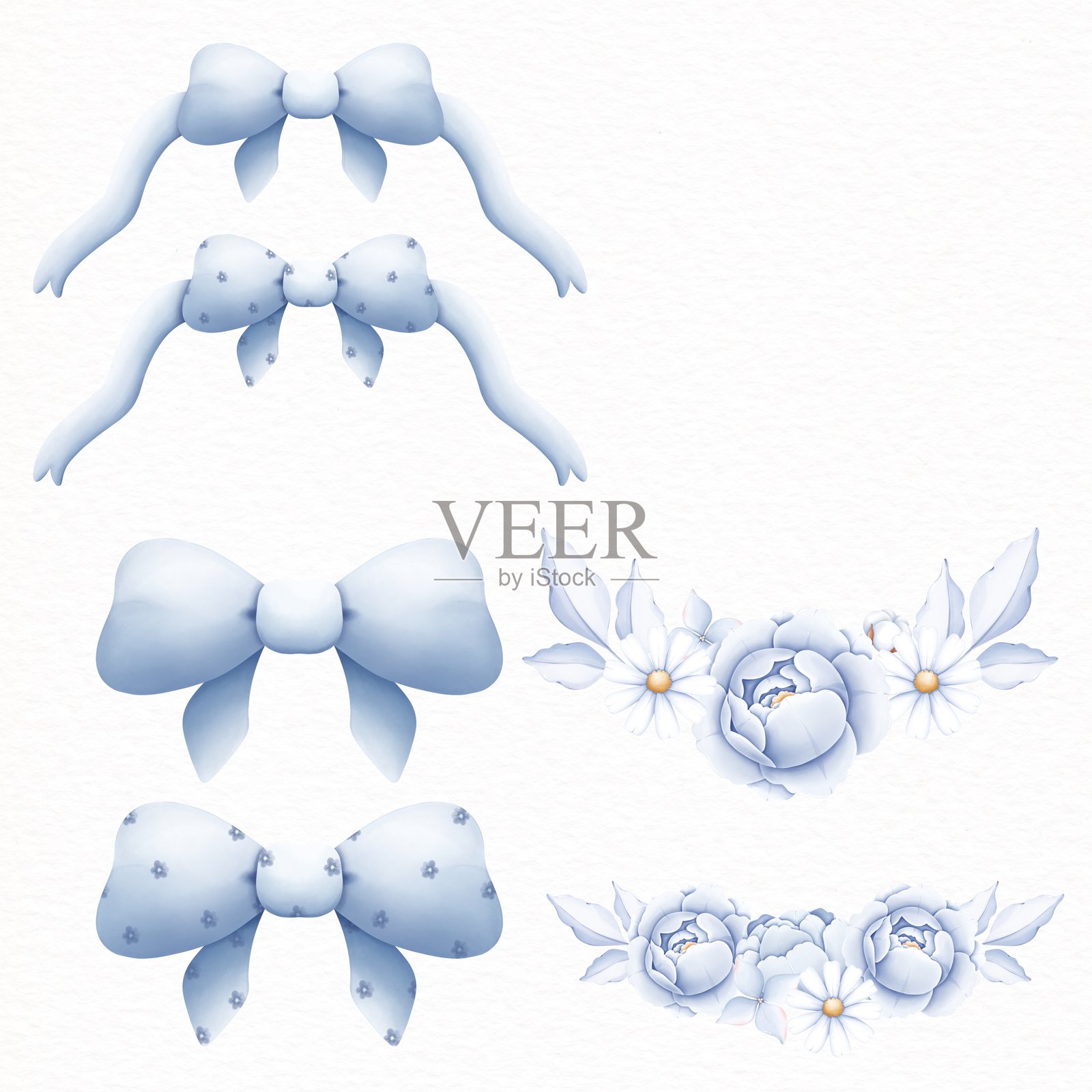 水彩风格的可爱边框框架。非常适合用于面料、剪贴簿、横幅、卡片、包装纸和婴儿洗礼。插画图片素材
