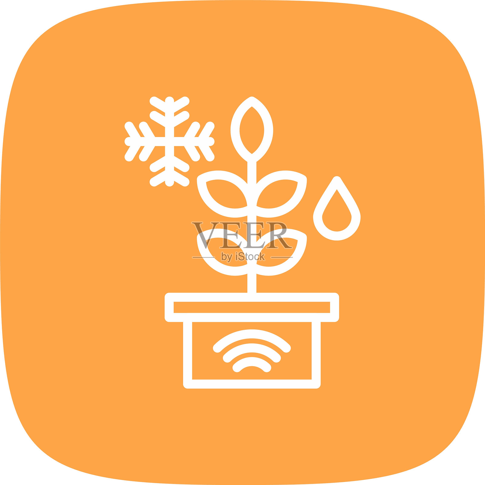 智能农场图标插画图片素材