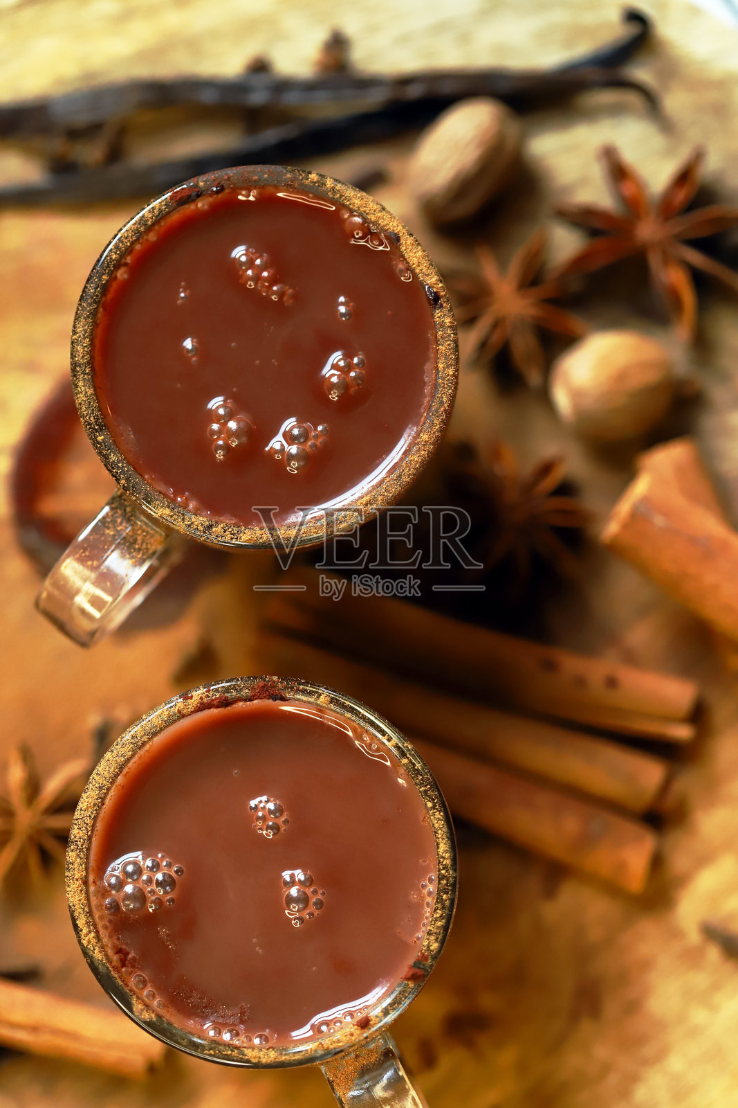 香料热巧克力饮品照片摄影图片