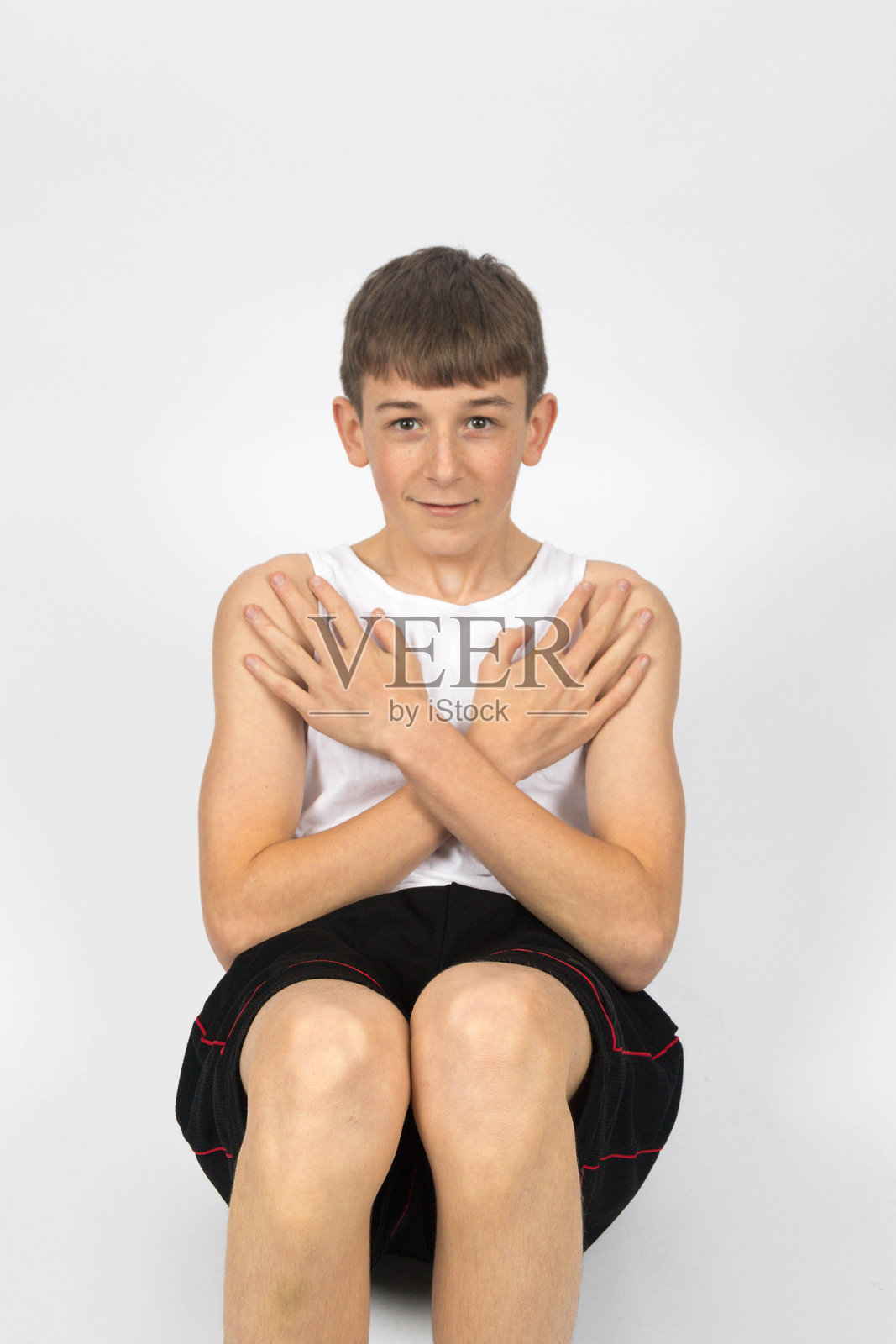 一个十五岁的男孩照片摄影图片