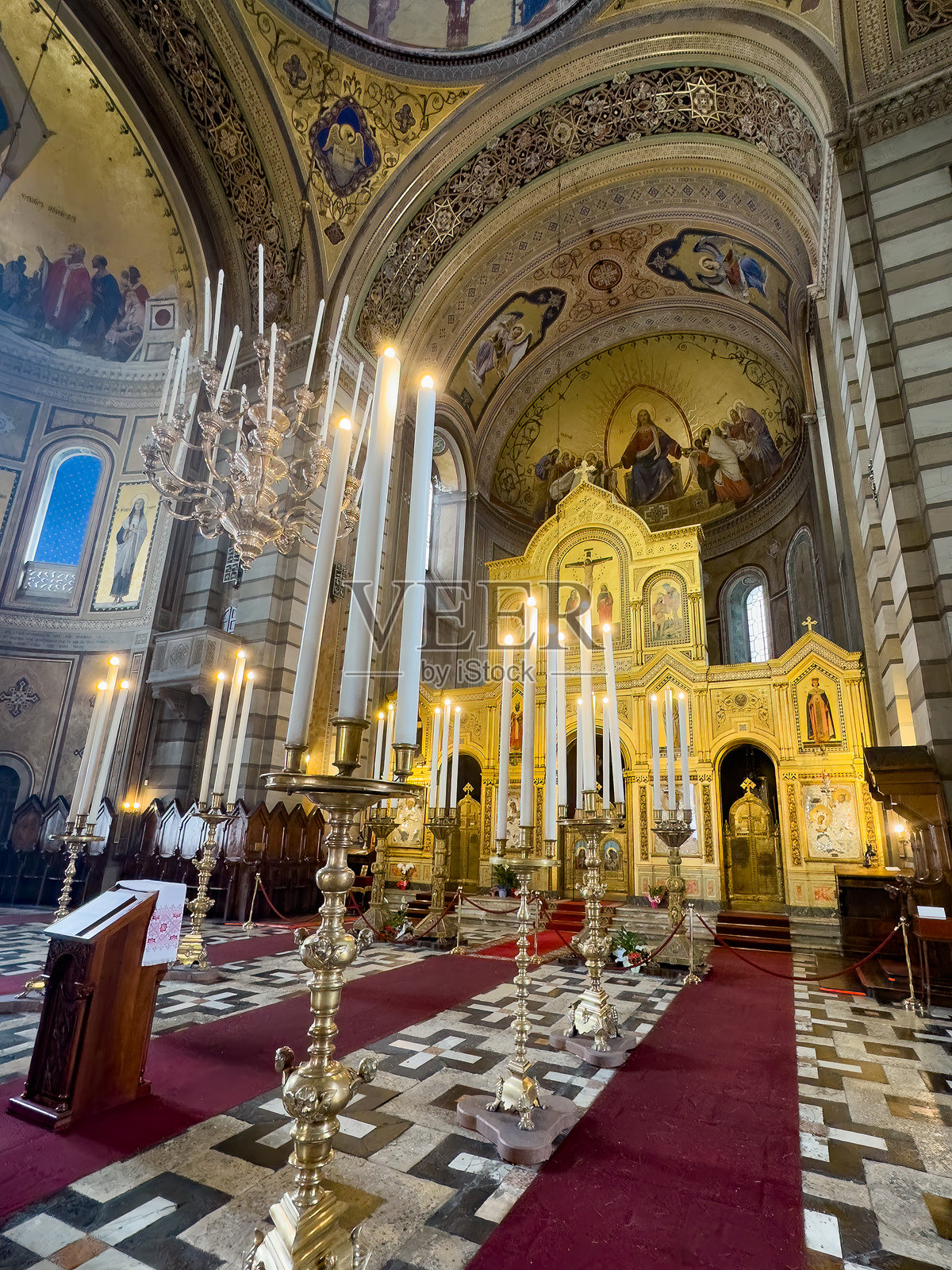 意大利的特里斯特圣斯皮里顿东正教堂。照片摄影图片