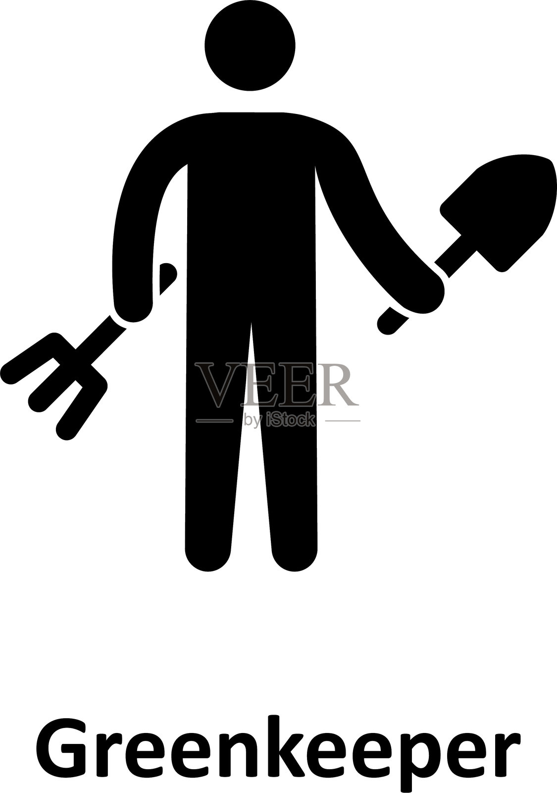 园丁：可轻松修改或编辑的矢量图标插画图片素材