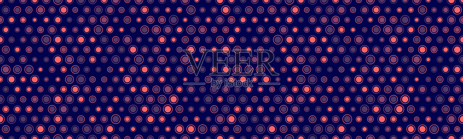 无缝圆点矢量图，带有几何圆形，完美适用于面料印刷、海报或抽象背景。时尚的图案适合墙纸和纺织品设计。插画图片素材