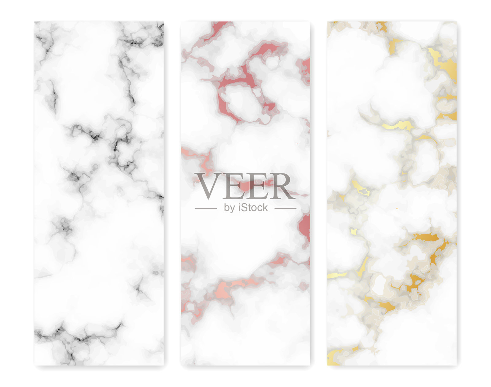 一套大理石纹理背景插画图片素材