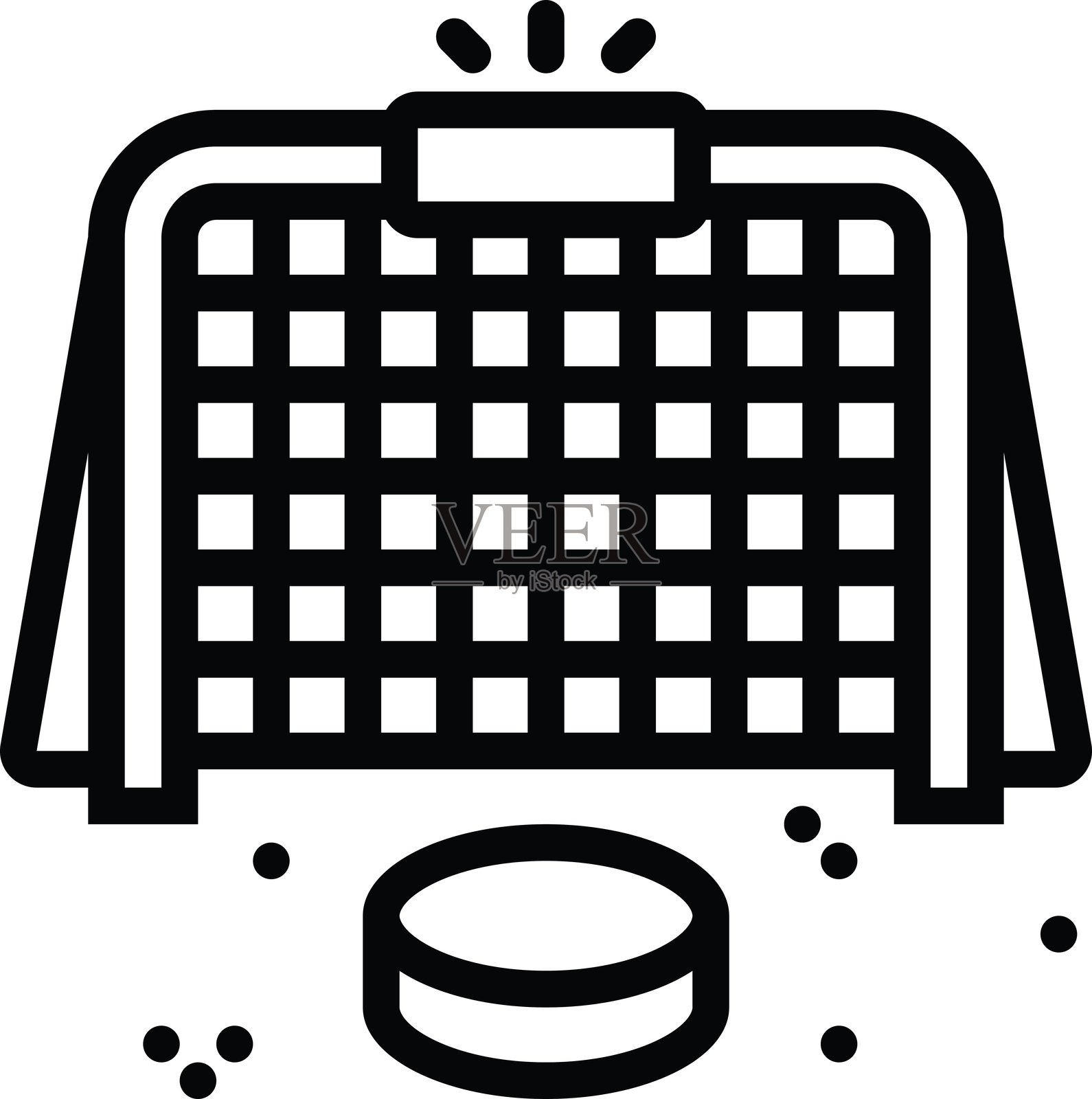 冰球进球插画图片素材