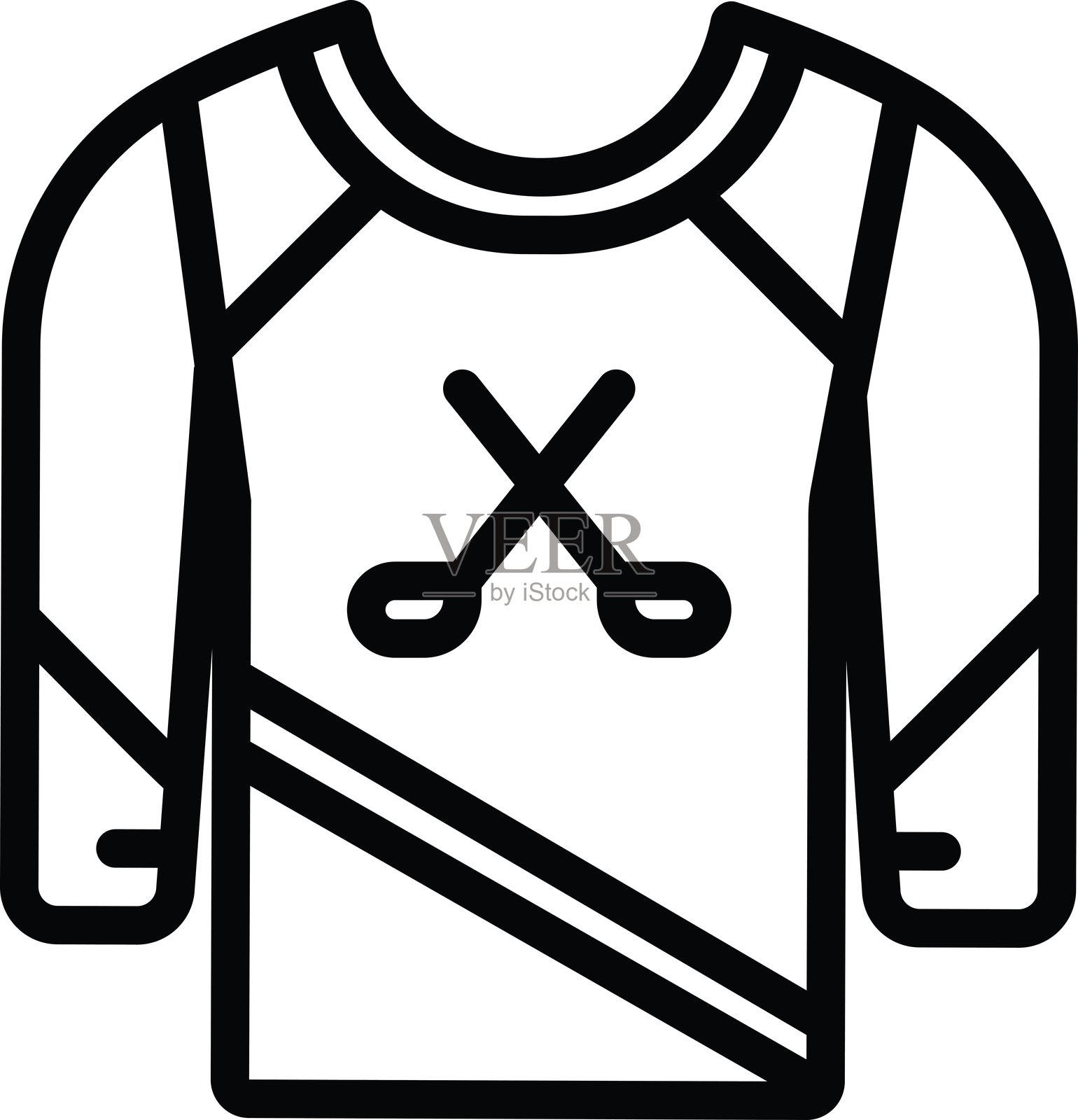 冰球球衣插画图片素材