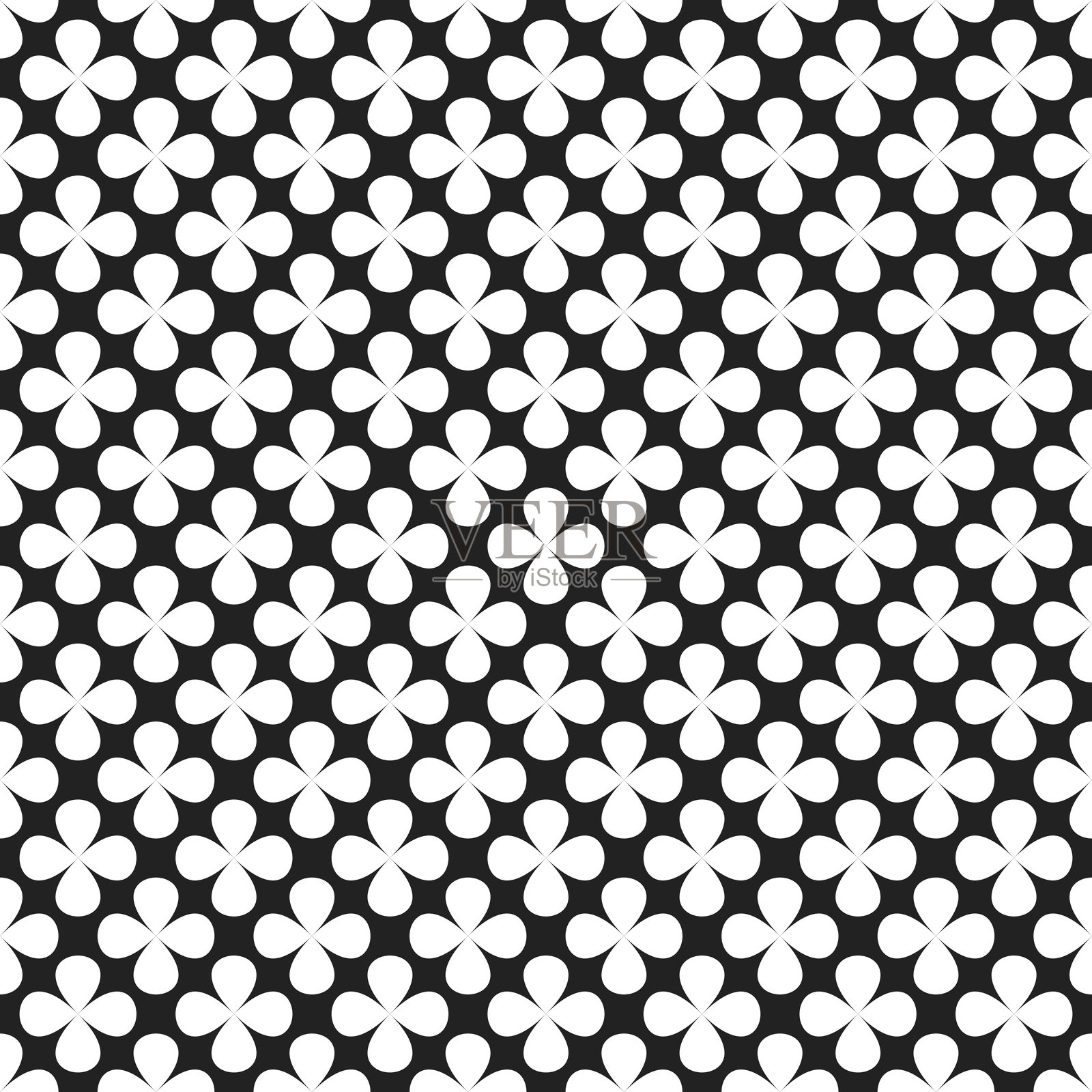 花卉图案无缝矢量图案背景插画图片素材