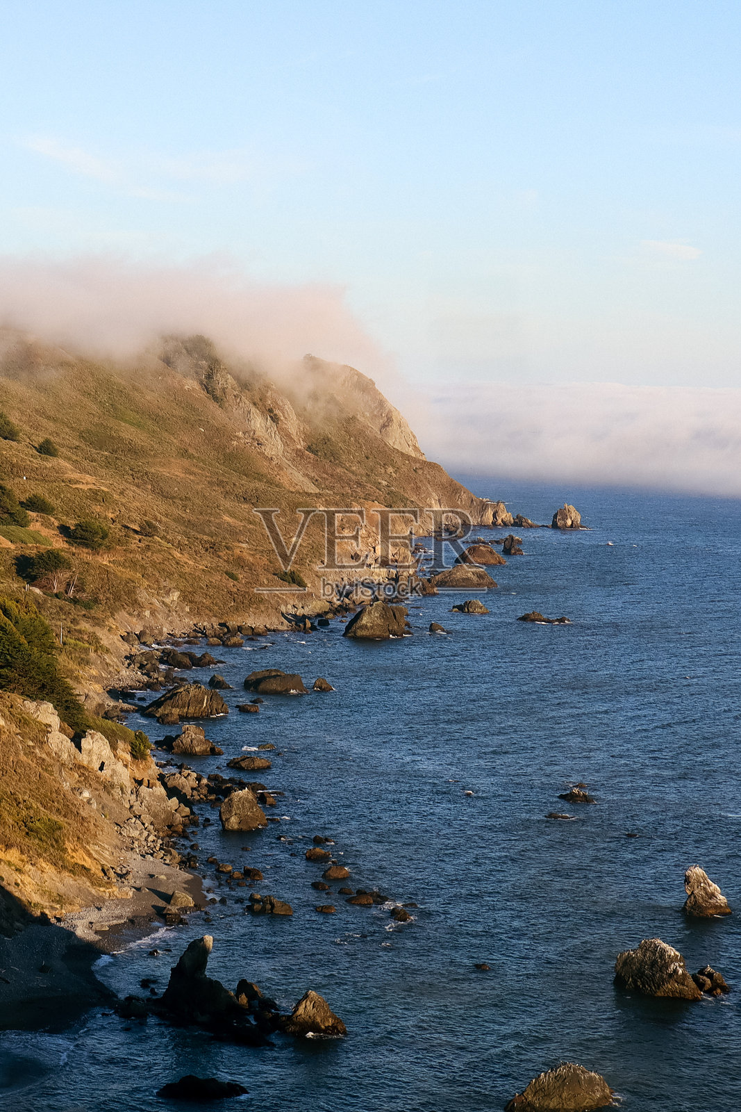 加利福尼亚北部的悬崖照片摄影图片