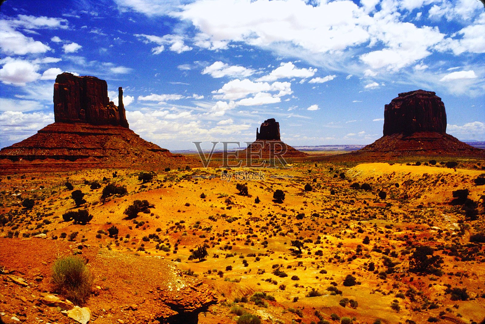 纪念谷纳瓦霍部落国家公园，亚利桑那州，1984年6月照片摄影图片