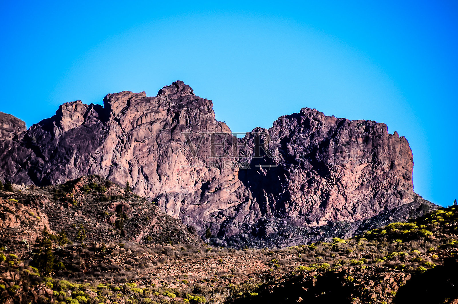 大加那利岛的玄武岩火山岩层照片摄影图片