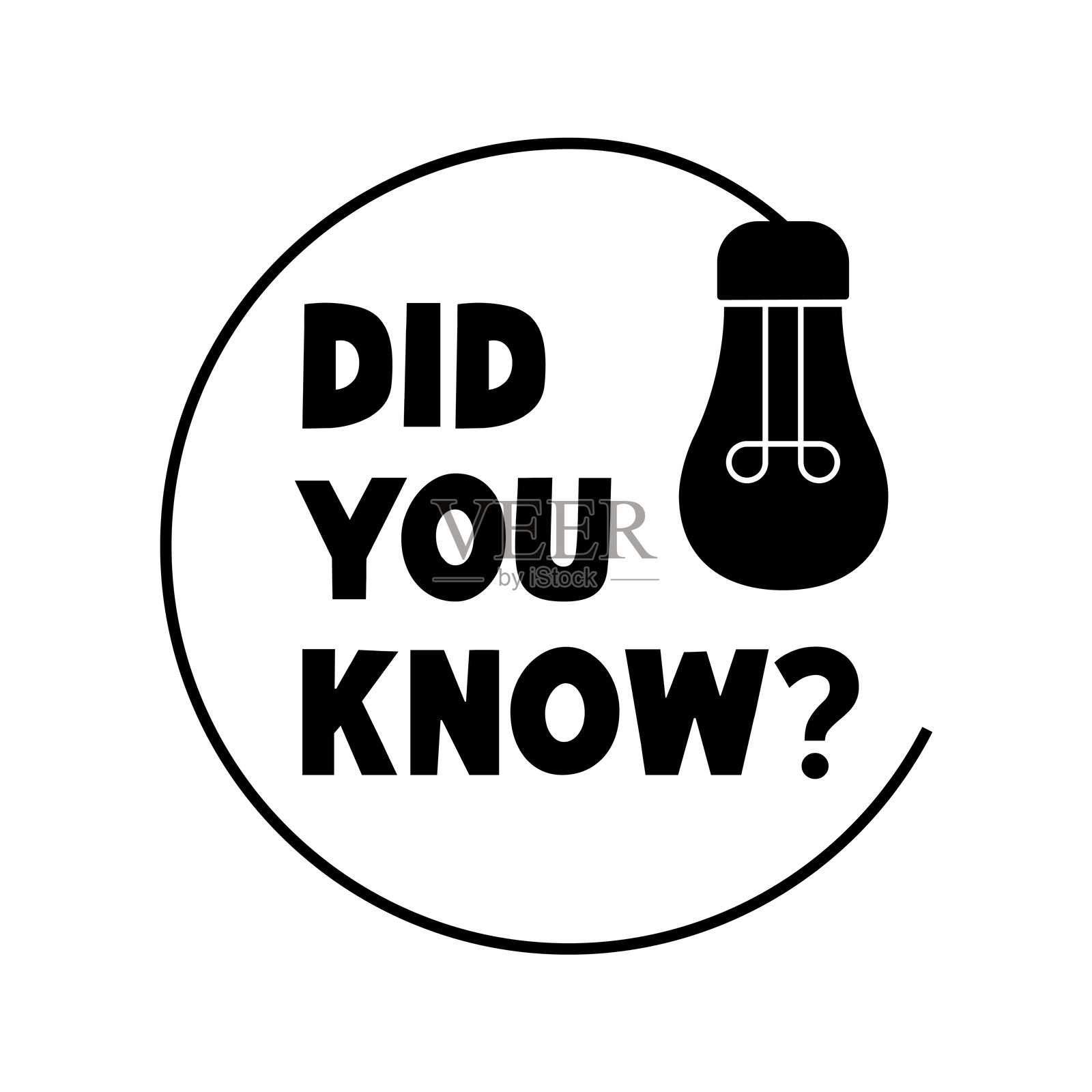 你知道的标志。你知道的标志牌。插画图片素材