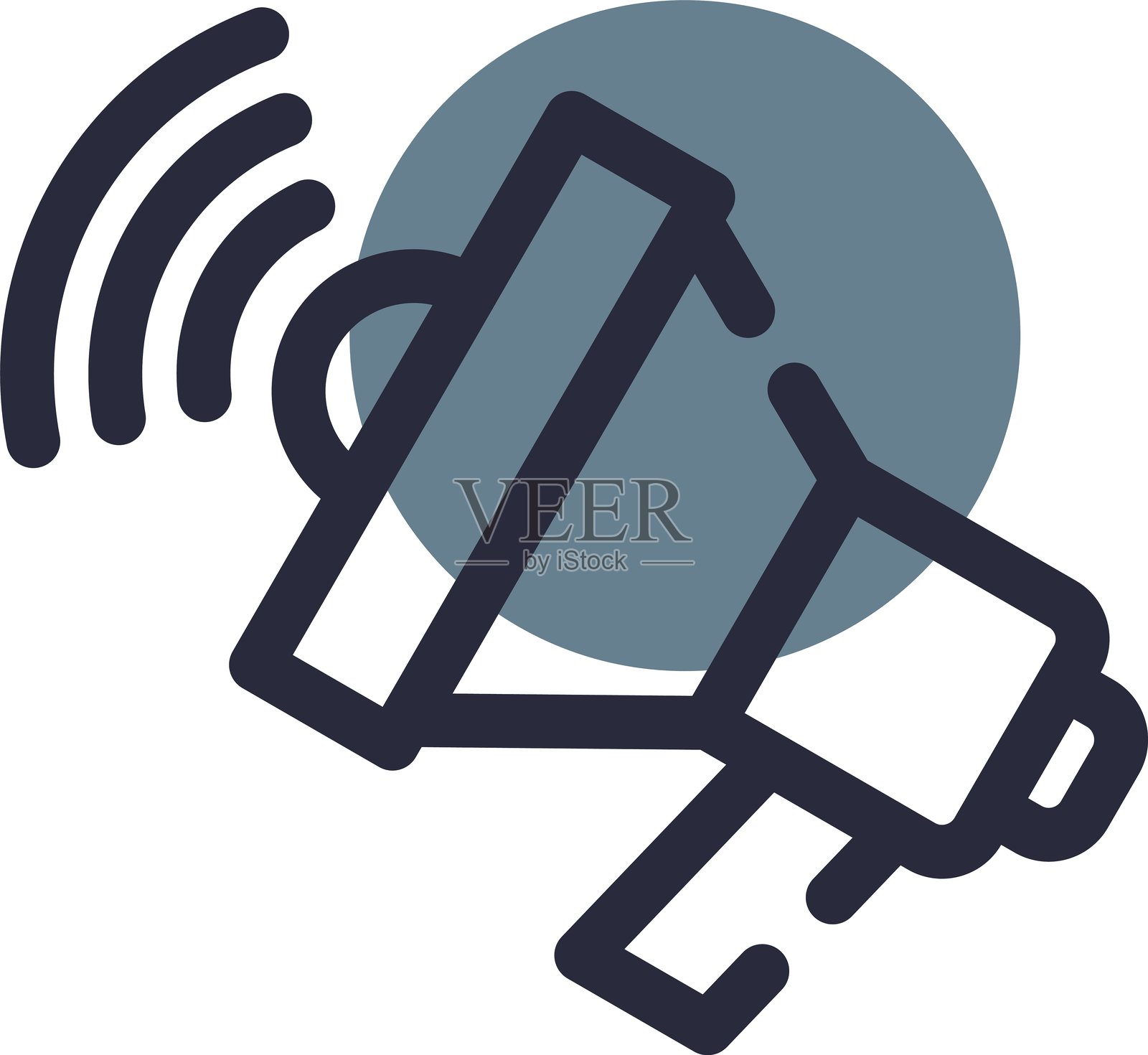 扩音器图标插画图片素材