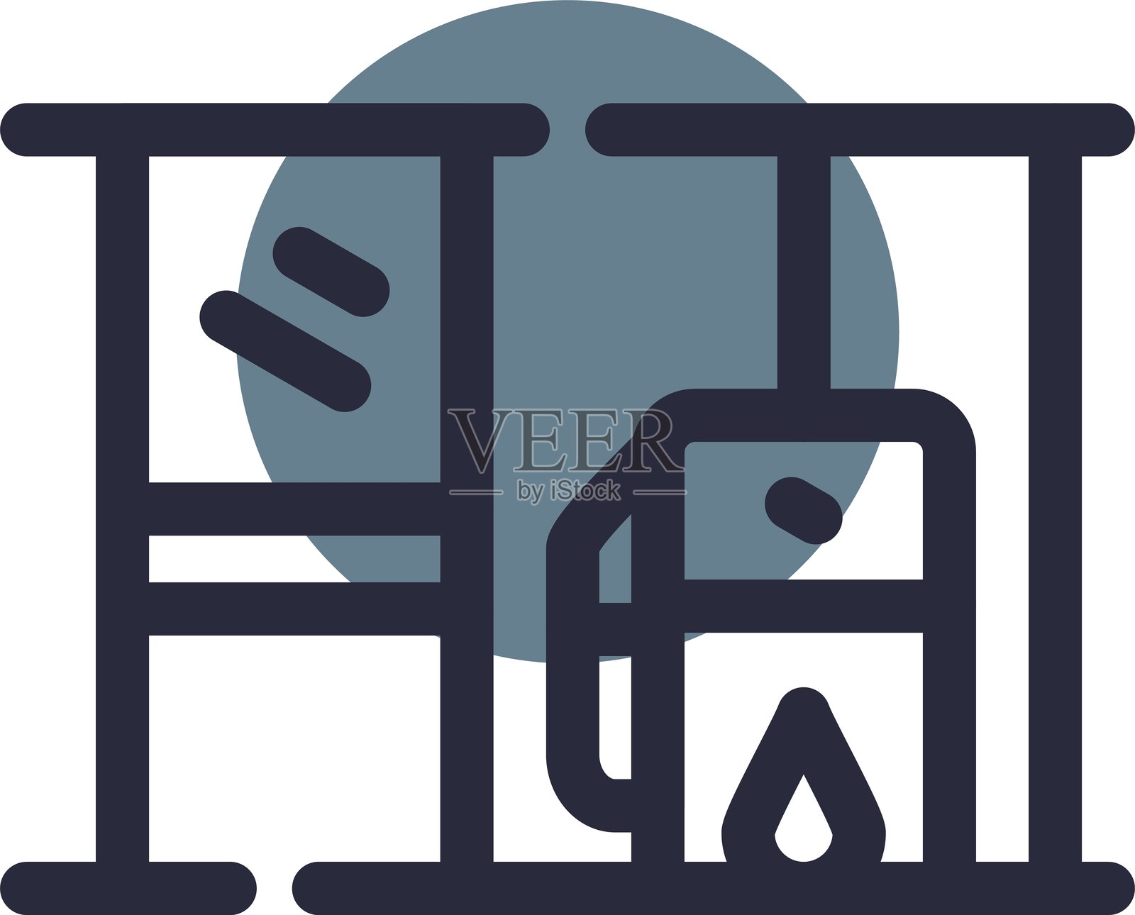 加油站图标插画图片素材