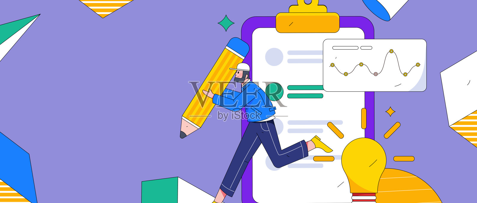 邀请朋友进行问卷平面矢量概念操作手绘插画插画图片素材