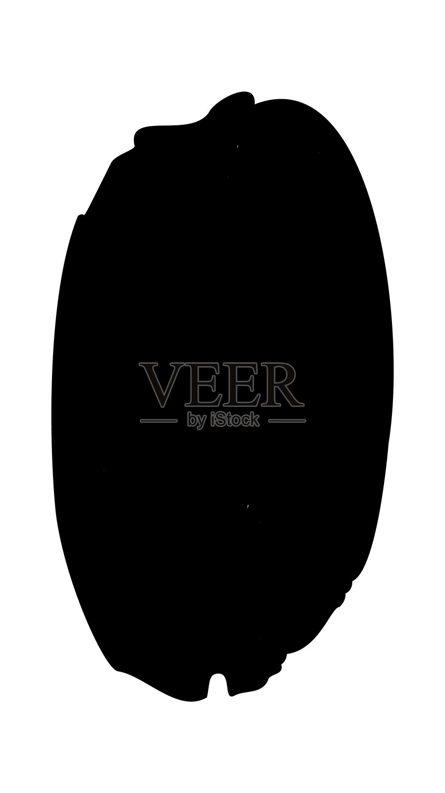 黑色圆点刷笔画符号插画图片素材