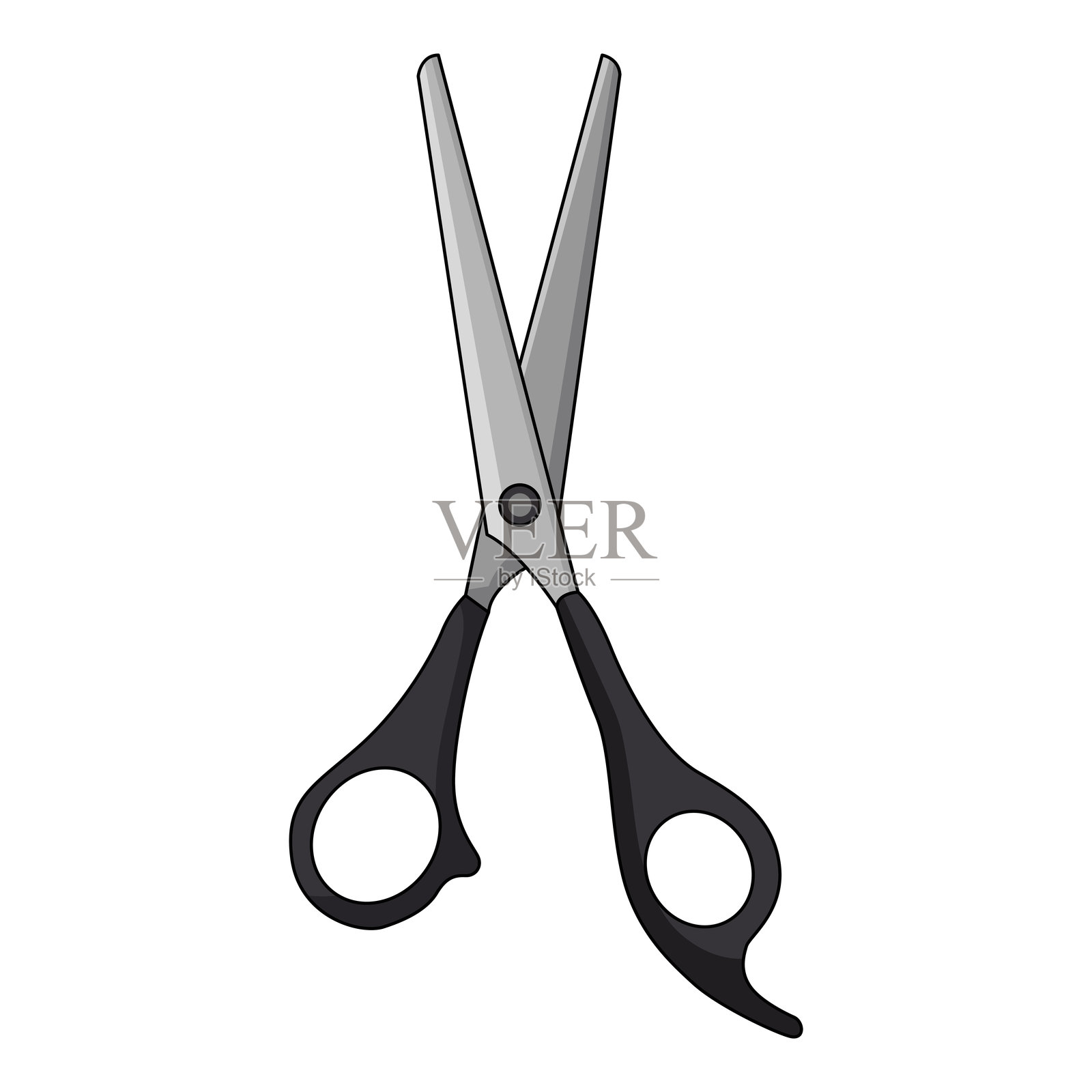 宠物美容剪刀插画图片素材