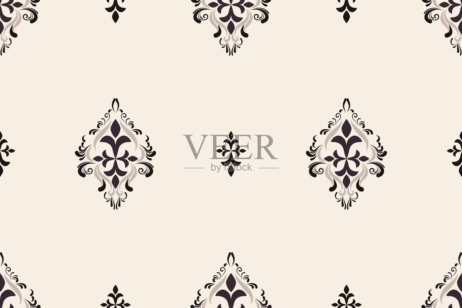 非洲波西米亚风格的佩斯利花卉伊卡特图案刺绣边框。民族伊卡特花卉民族印度图案伊卡特图案民族图案。印度花卉阿兹特克刺绣边框无缝图案。插画图片素材