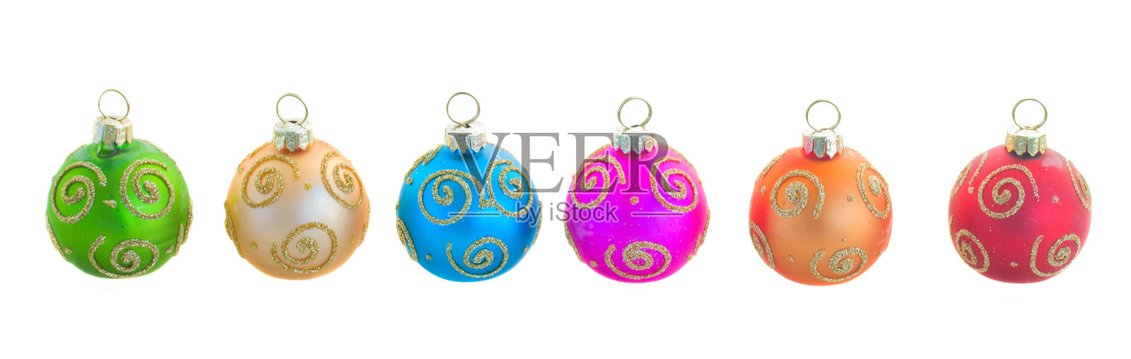 一组圣诞球照片摄影图片