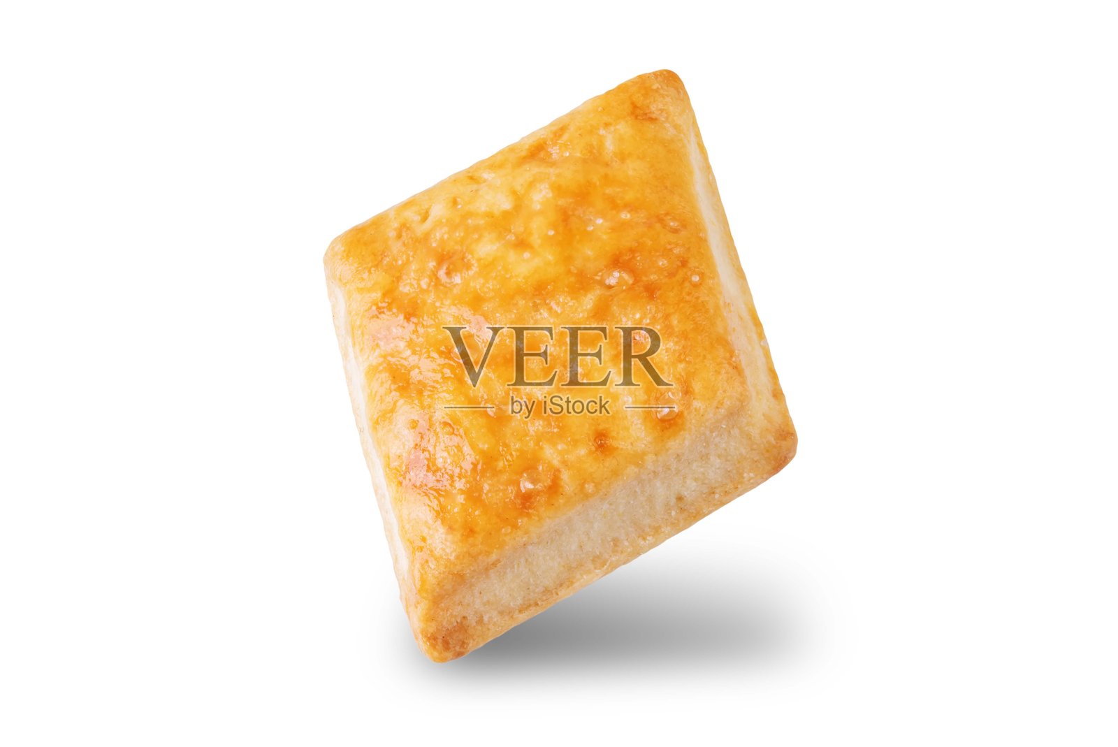 健康的自制饼干在白色背景上孤立展示照片摄影图片