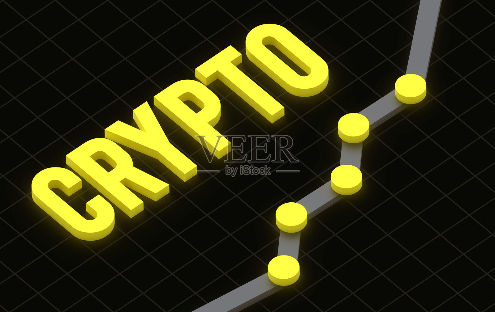 加密货币交易价值3D图表背景照片摄影图片