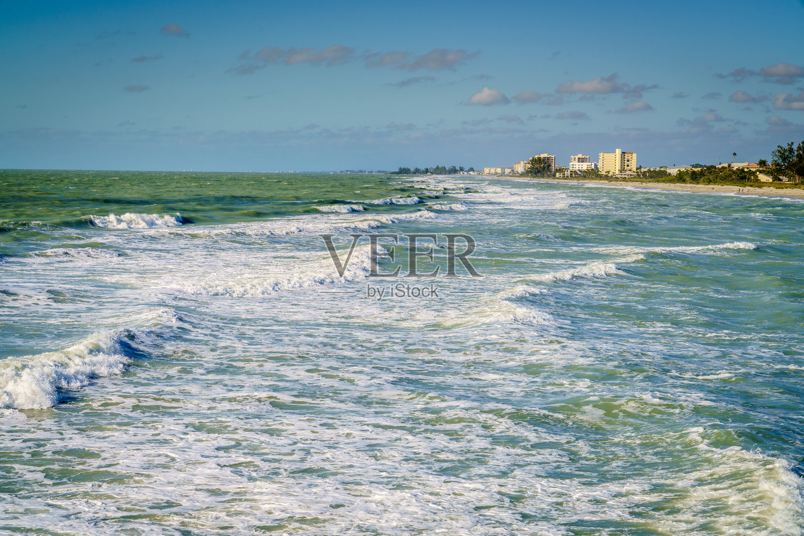 威尼斯海岸线照片摄影图片