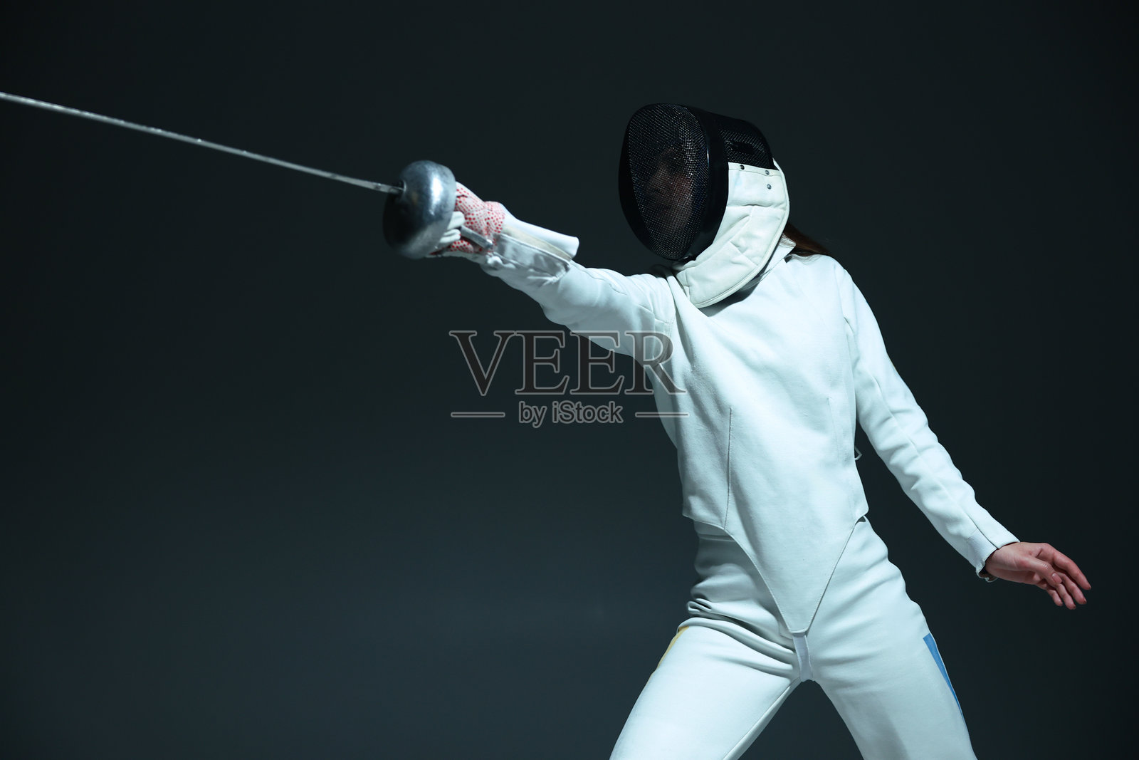 击剑运动。照片摄影图片