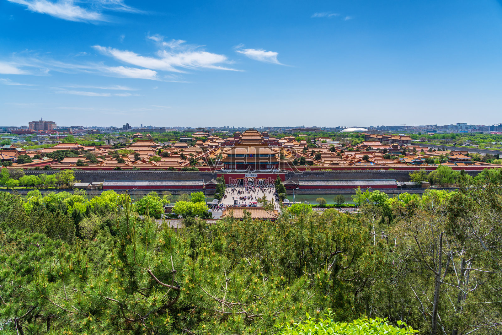 俯瞰故宫照片摄影图片