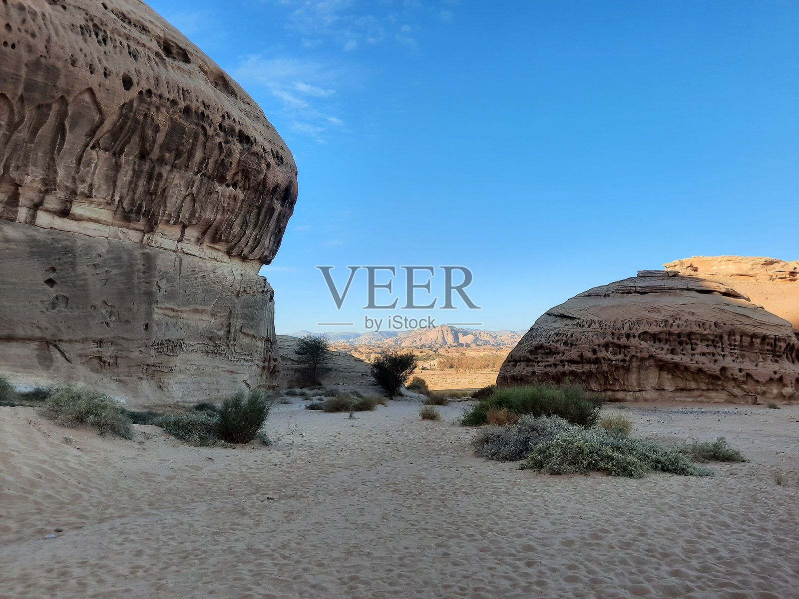 阿赫格拉考古区数千年历史的岩石美丽景观。照片摄影图片