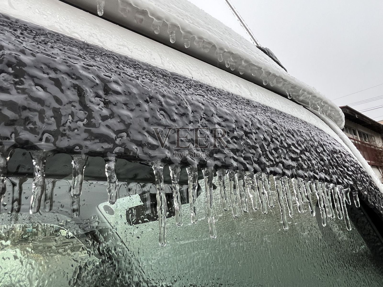 冰冻的汽车照片摄影图片