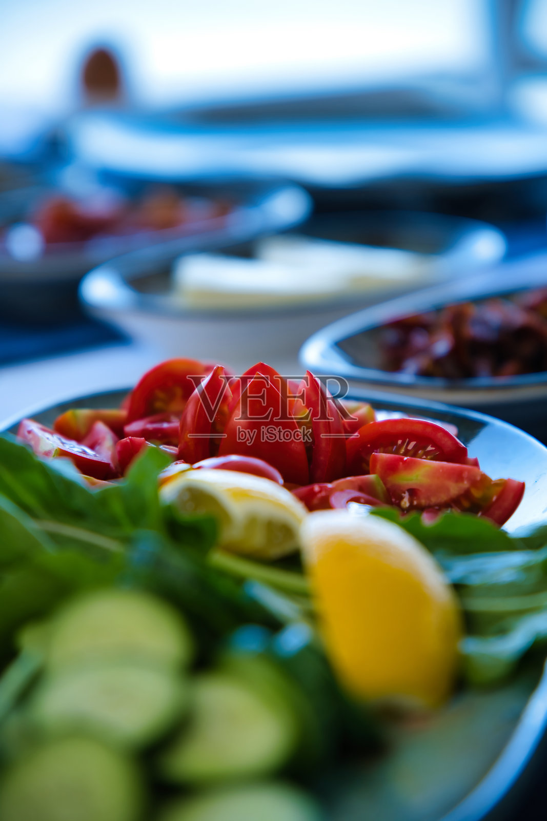 海边的美食照片摄影图片