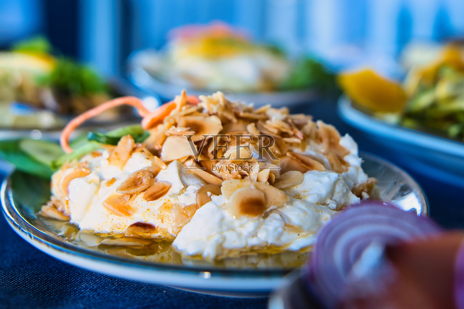 海边的美食照片摄影图片